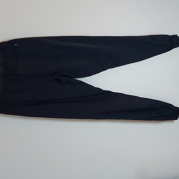 Vince Jogger Style Pants with Faux Leather Waist and Zippered Ankles Size S - Picture 2 of 8